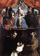PAOLINI, Pietro The Mystic Marriage of St Catherine of Alexandria af oil painting
